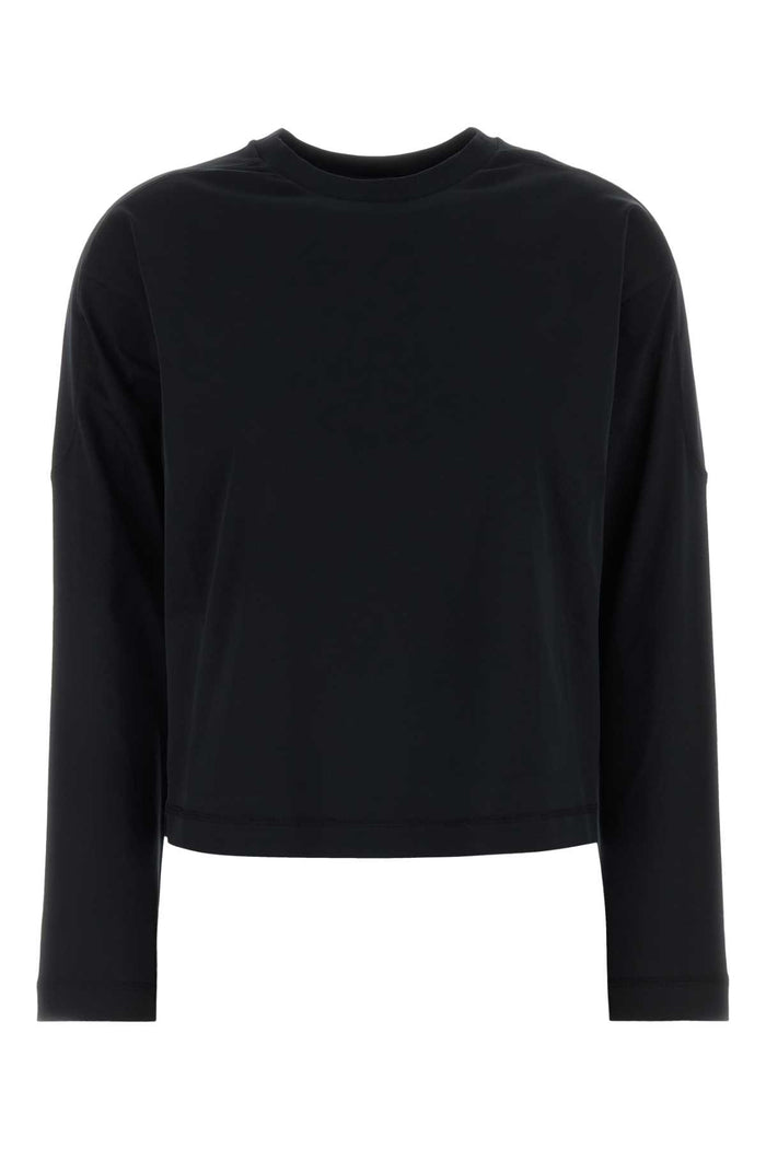 Midnight Blue Cotton T-Shirt Nero Exterior