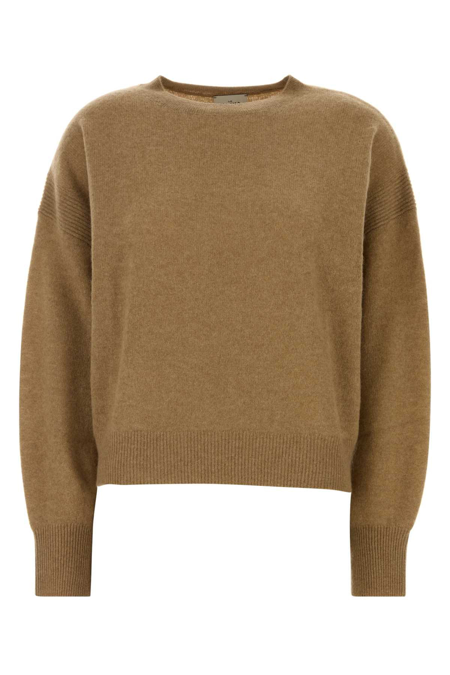 Le Kasha Neck 100% Organic cashmere sweater in camel
