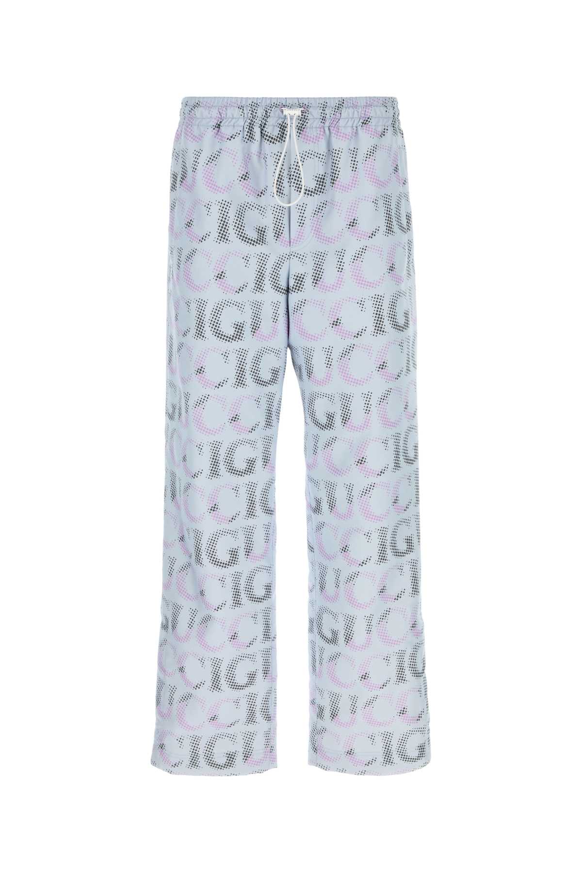 Printed Polyester Pant Cloudlilacmc Pantaloni