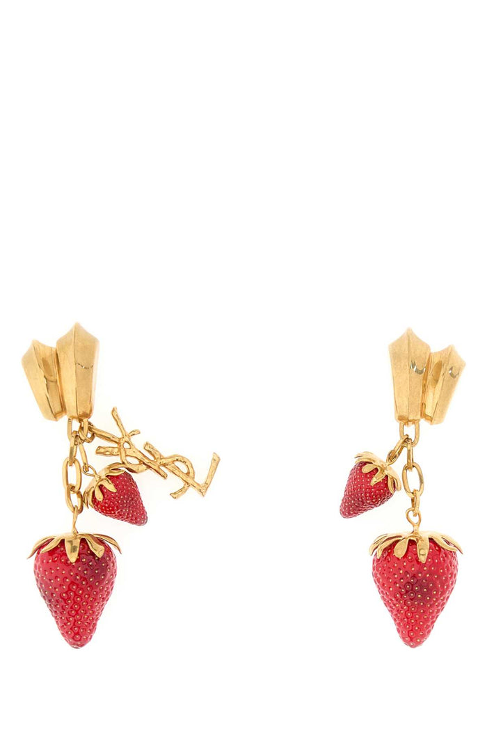 Multicolor Metal And Resin Cassandre Earrings Orlaitonrouge Orecchini