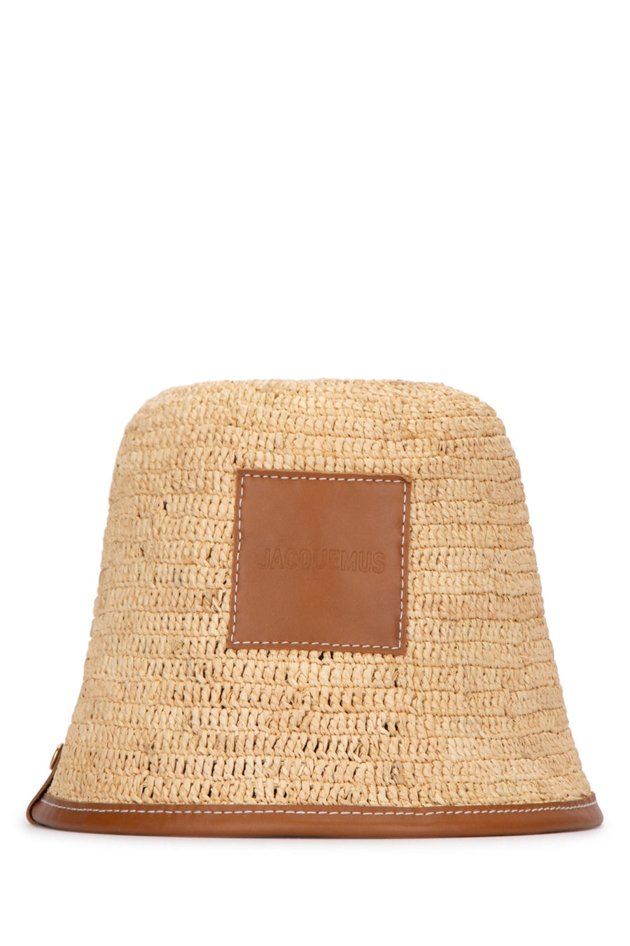 Jacquemus Soli 100% Raffia sun hat in beige