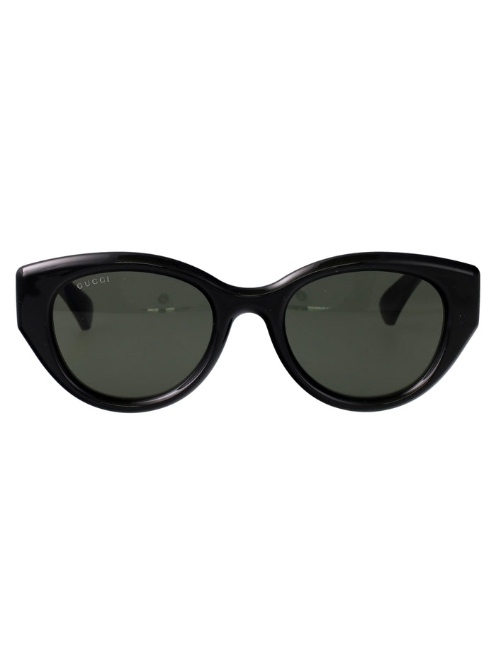 Gg1976sk Black-black-grey Injected Sunglasses