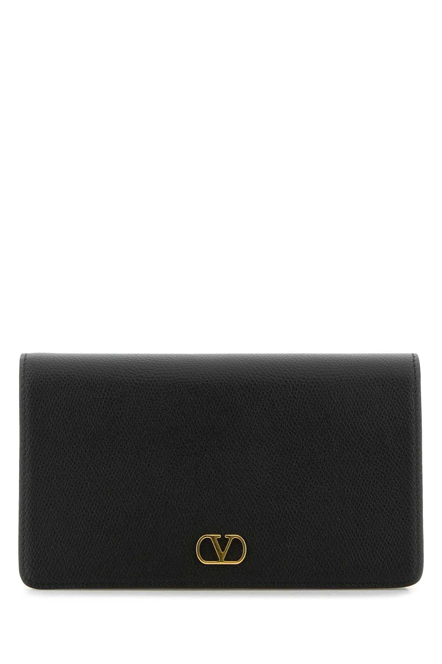 Valentino Garavani Vlogo Calf leather (Bos Taurus) clutch in black
