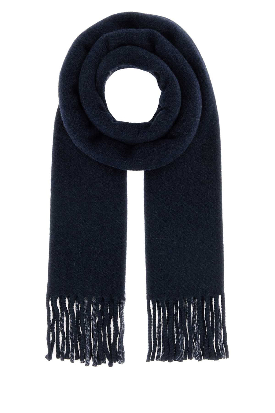 Prada 90% Wool scarf in navy