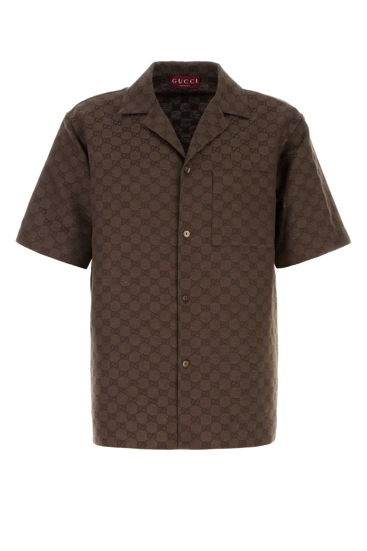 Licoricebrown Exterior: Linen Polyester Camicie
