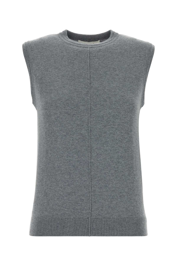 Lisa Yang 70% Cotton 30% Cashmere tank top in gray
