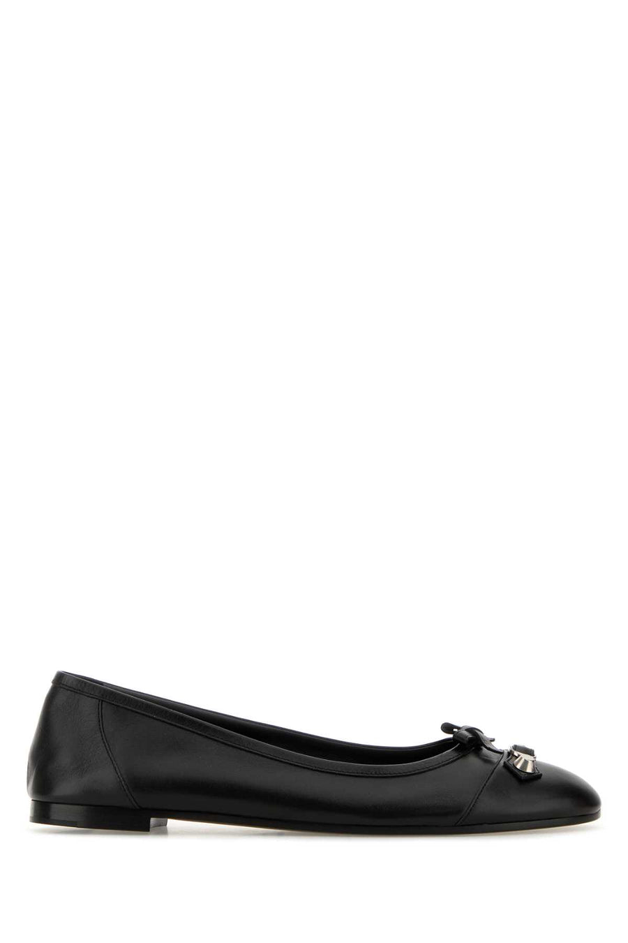 Balenciaga Flat T domesticated calf leather 100% ballet flat in black