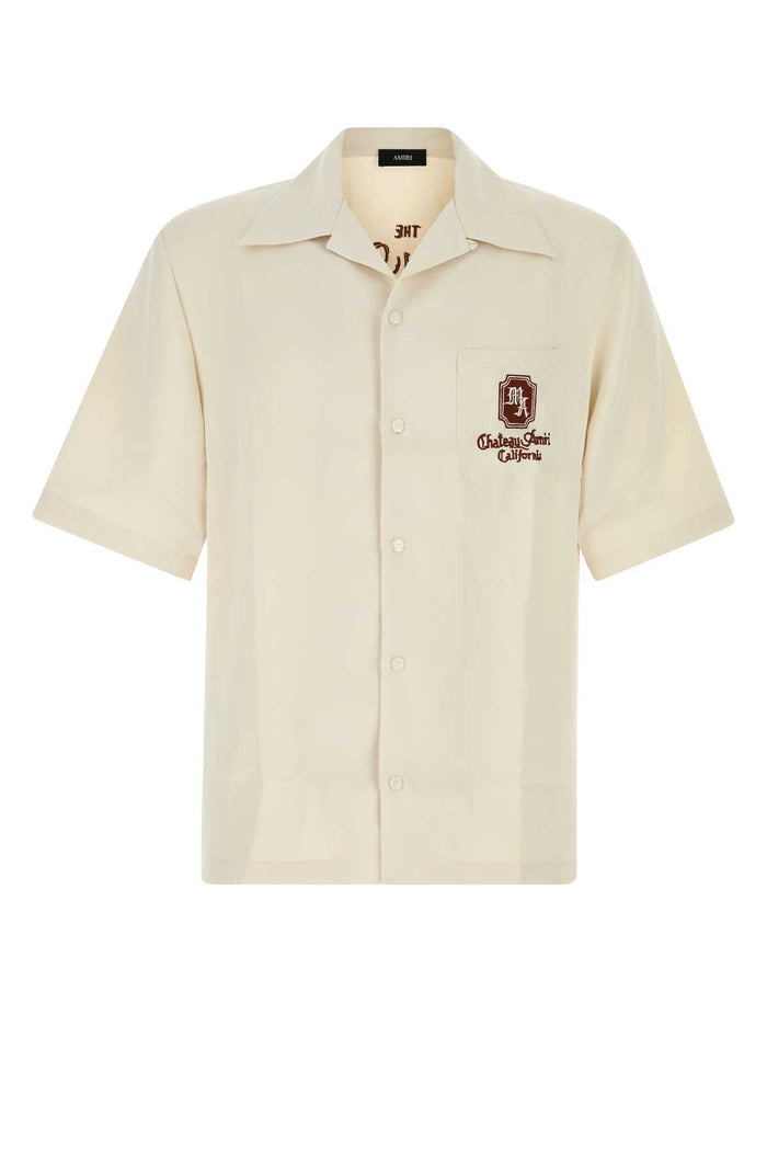 Ivory Polyester Shirt Alabaster Exterior: Camicie