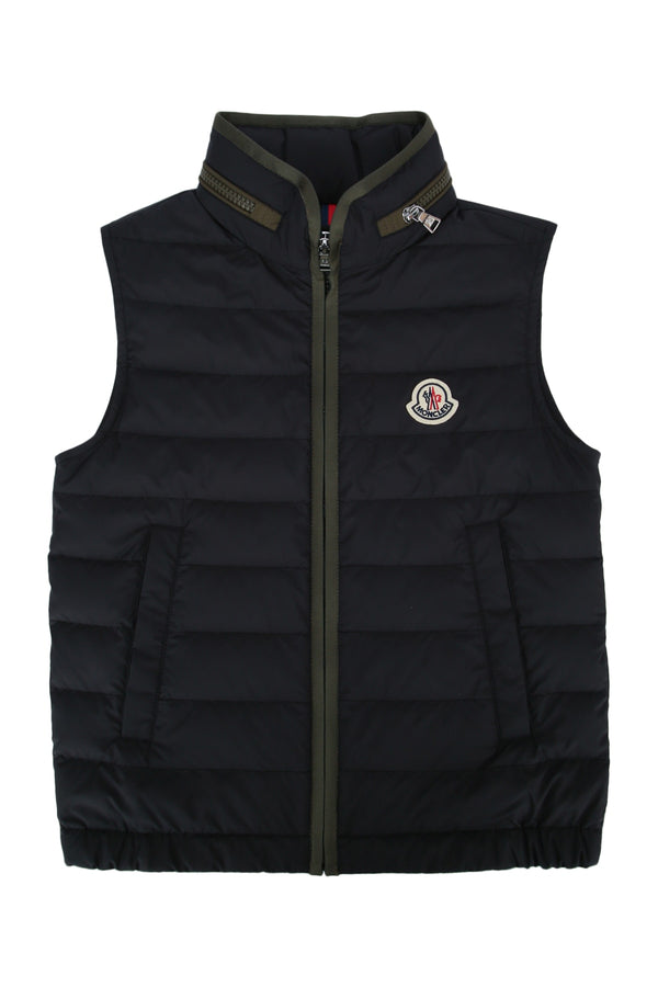 Moncler Jr Vest Outer: 100% Polyester; Lining: 100% Polyester vest in black
