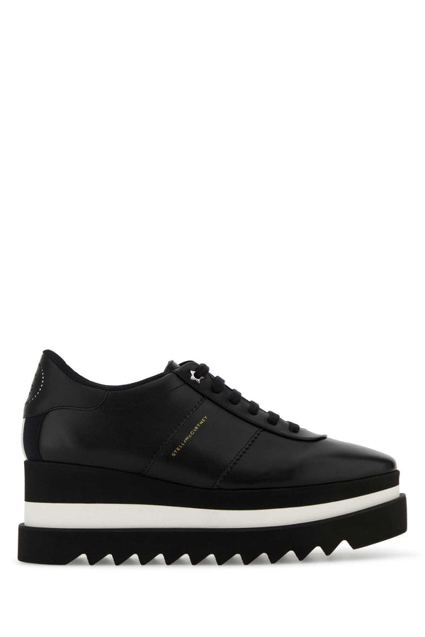 Stella McCartney 100% recycled polyester upper sneaker in black