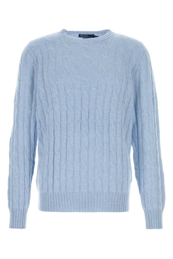 Polo Ralph Lauren Cable 100% Cashmere sweater in blue