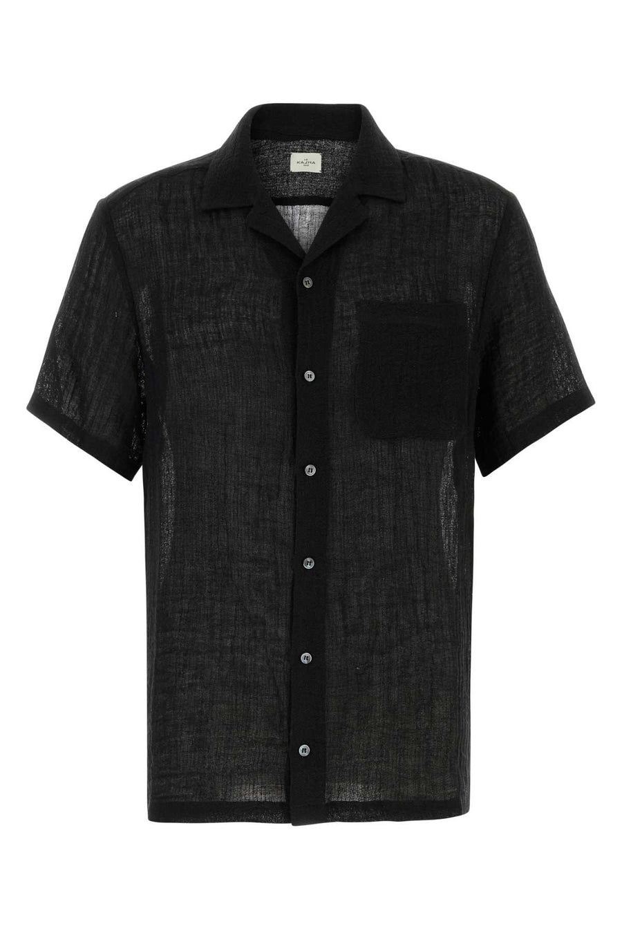Le Kasha Sleeves 100% Linen shirt in black