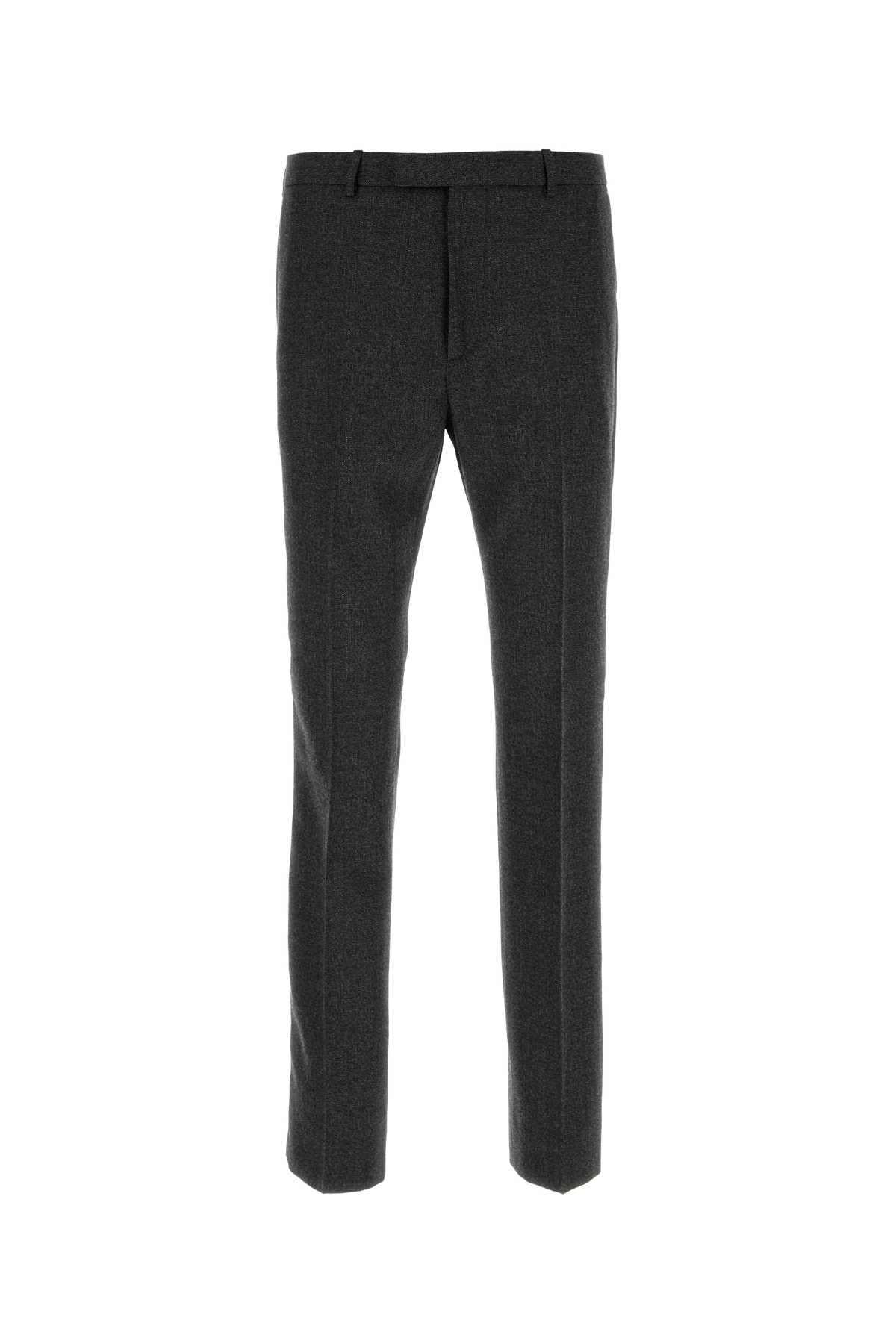 Melange Graphite Wool Pant Greyblack Exterior: Pantaloni
