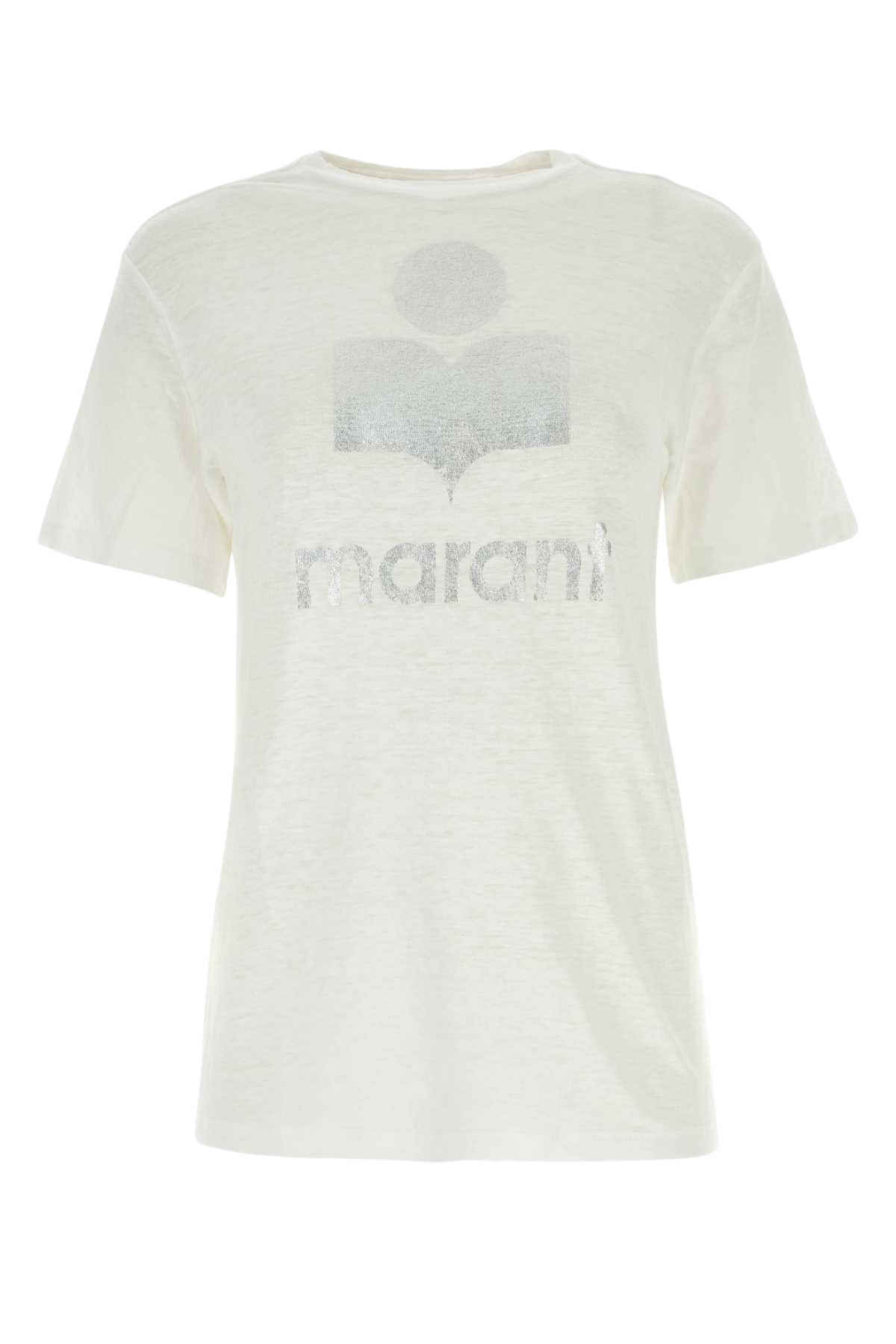 White Linen Zewel T-Shirt Matiere Principale:lin