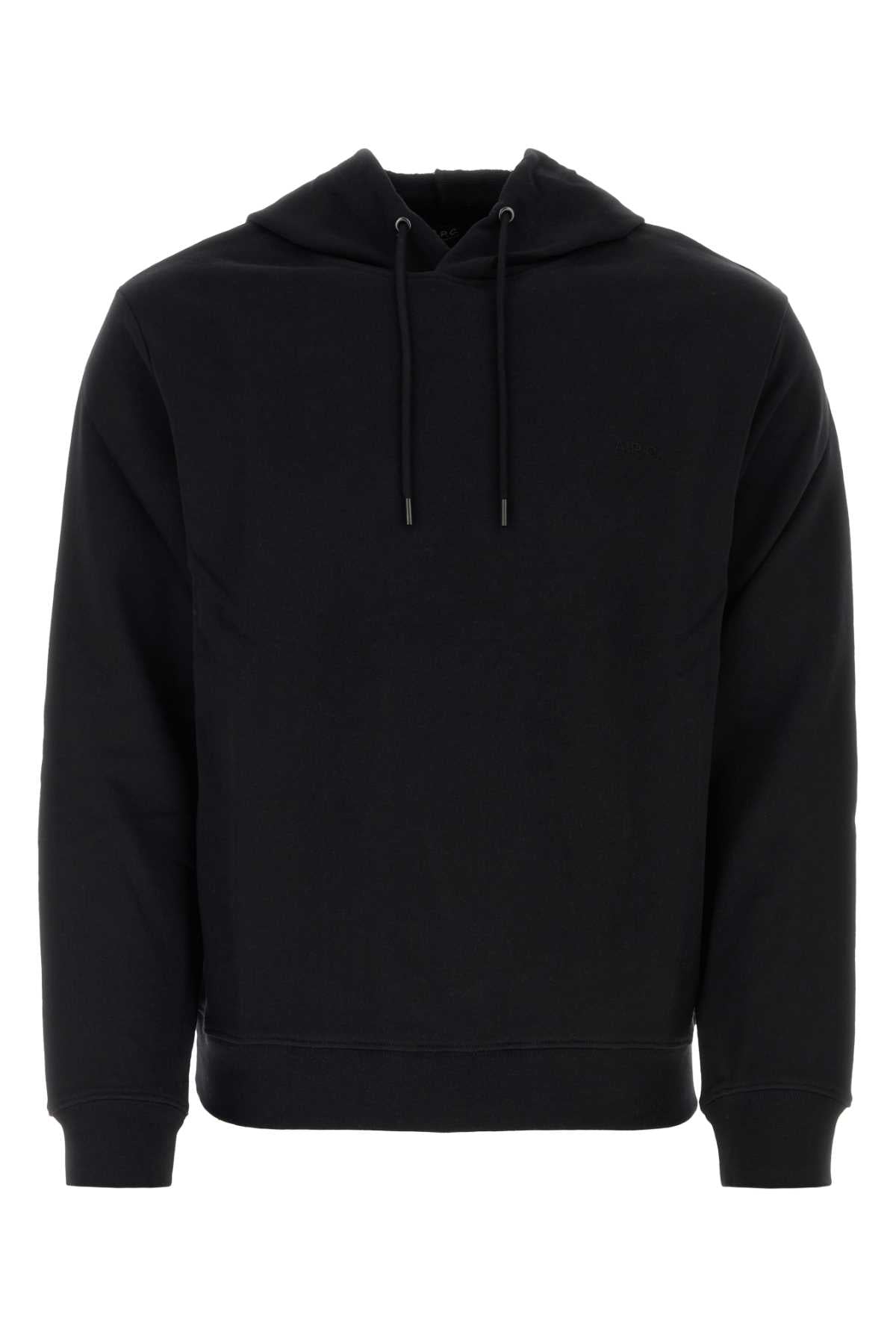 Black Cotton Sweatshirt Noir Exterior: Felpe