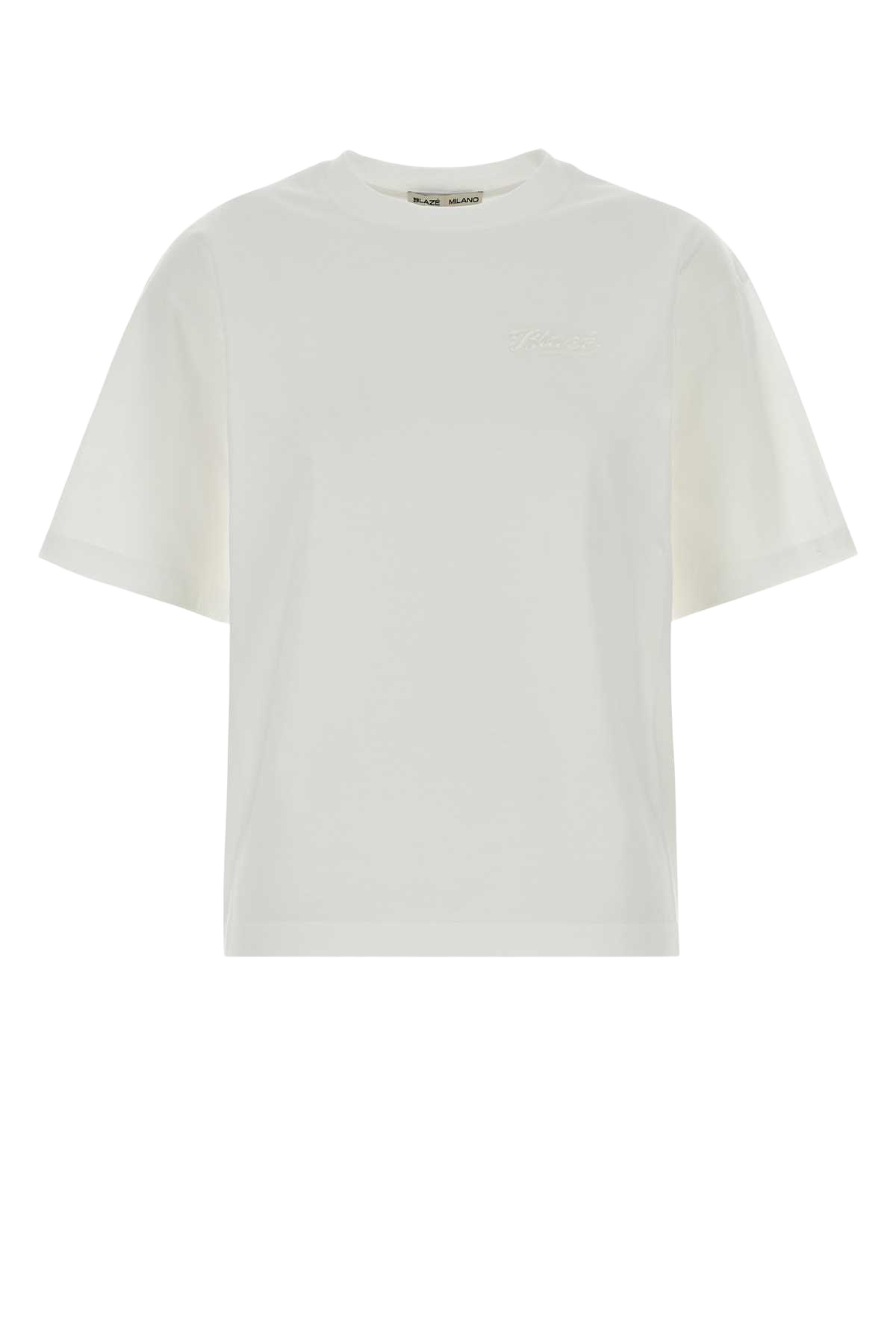 White Cotton T-Shirt Exterior: Maglie