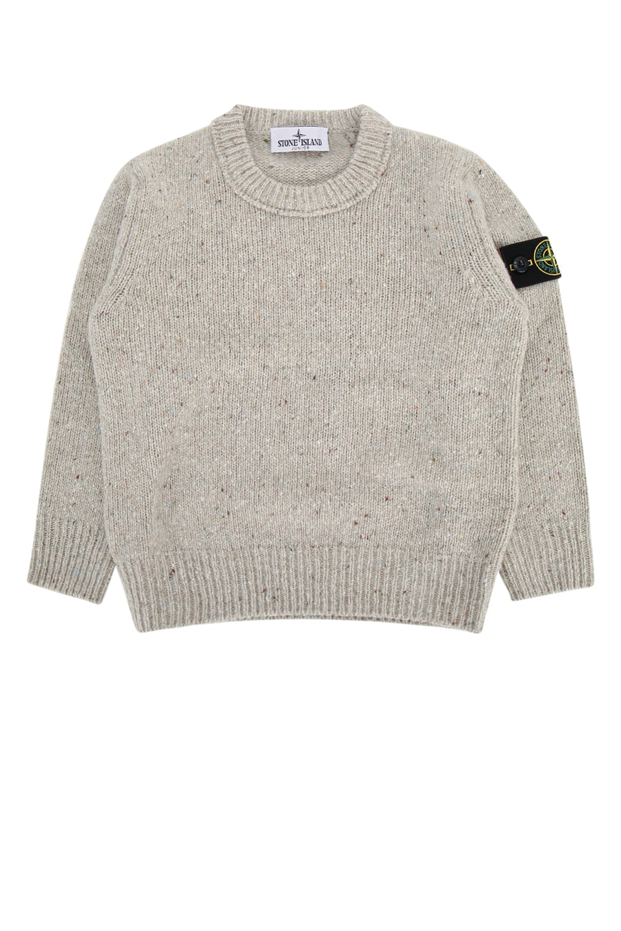 Stone Island Kids Neck 62% Wool sweater in beige