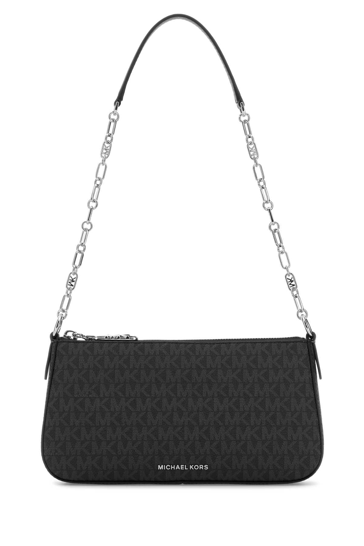 Printed Canvas Empire Shoulder Bag Black Borse A Mano