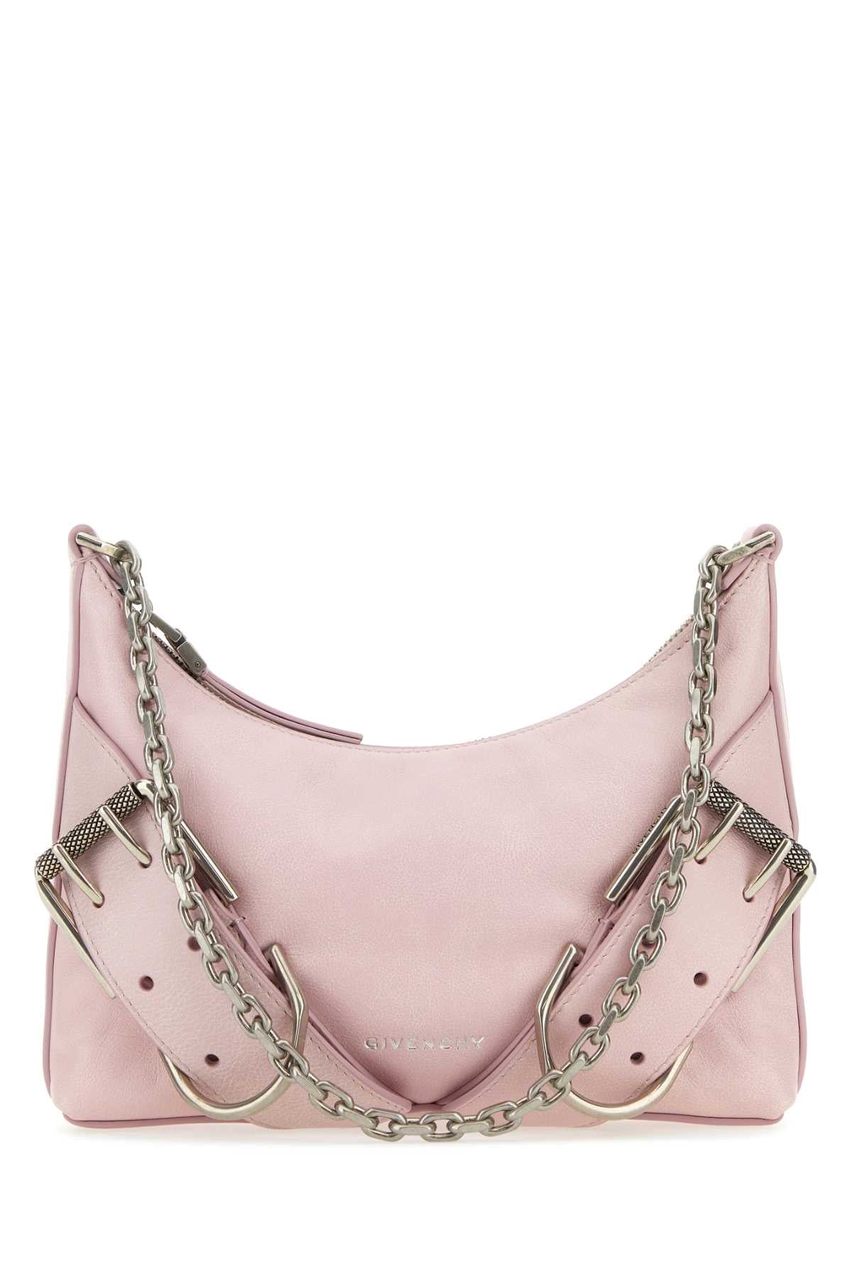 Pastel Pink Leather Voyou Boyfriend Party Shoulder Bag Oldpink Borse A Mano