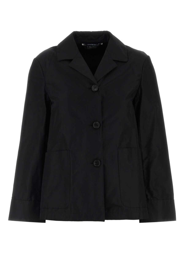 S Maxmara 60% Cotton jacket in black
