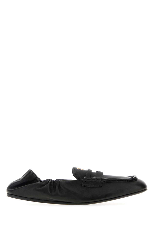 Miu Miu 100% Lamb Leather loafer in black