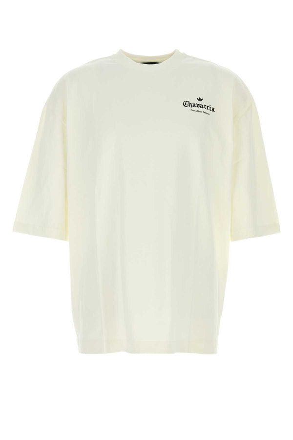 Adidas By Willy Chavarria Logo Exterior: 100% Cotton t-shirt in white