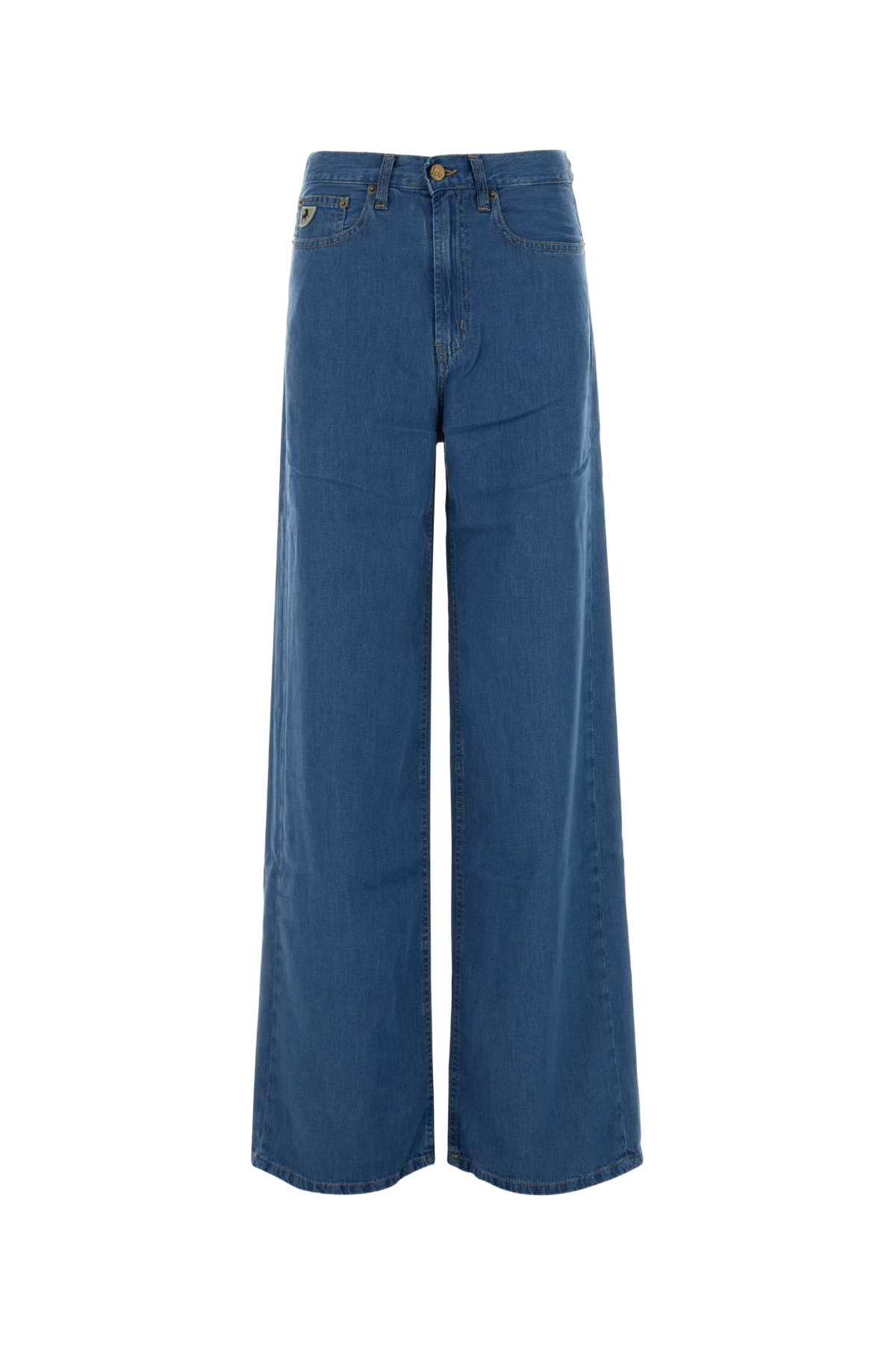 Denim Wide-Leg Jeans Hydron Stone Exterior: Lyocell Linen