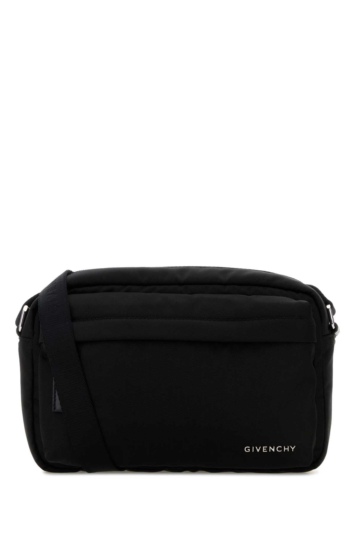 Black Fabric Essential U Crossbody Bag Borse A Tracolla