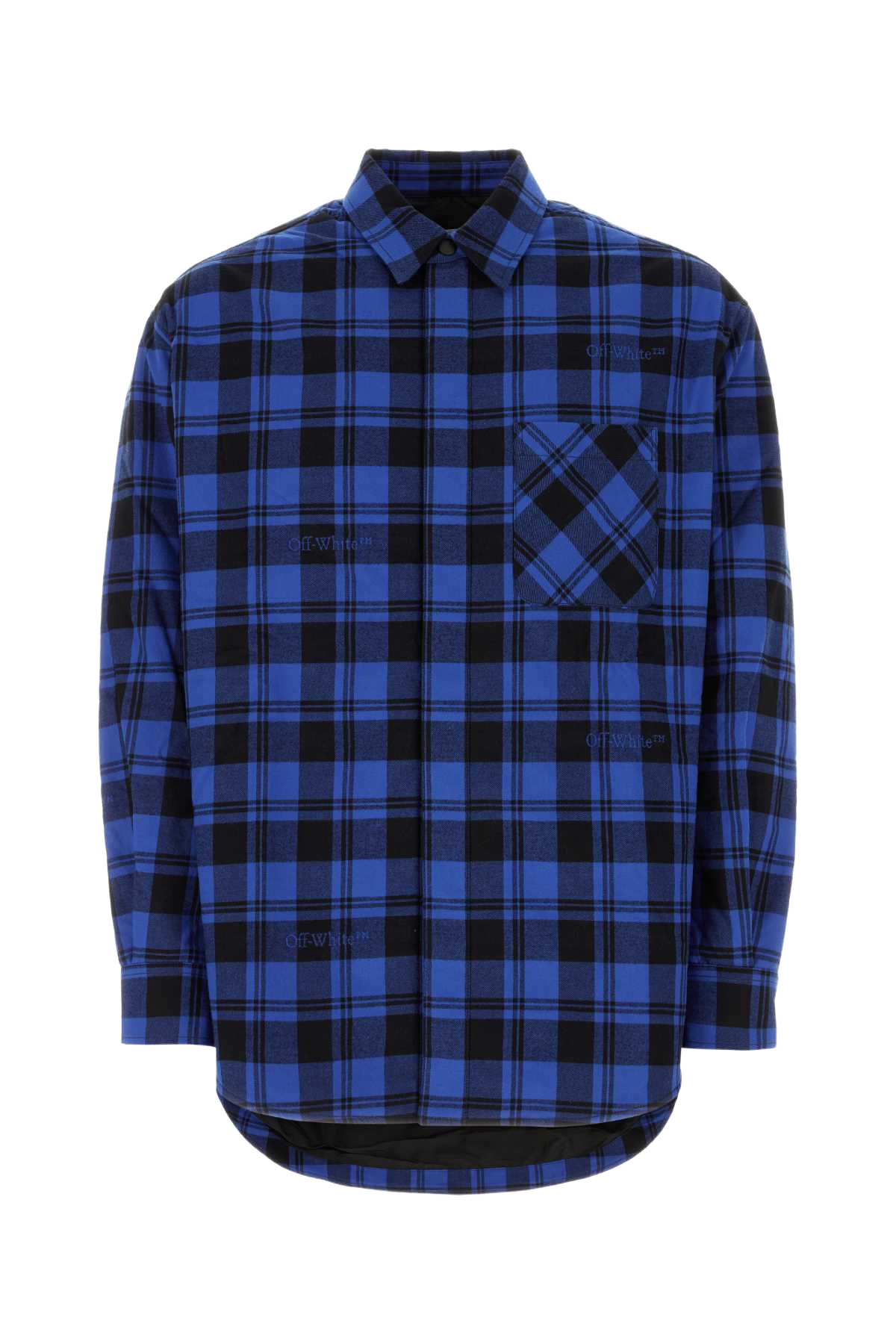 Printed Cotton Shirt Darkblue Camicie