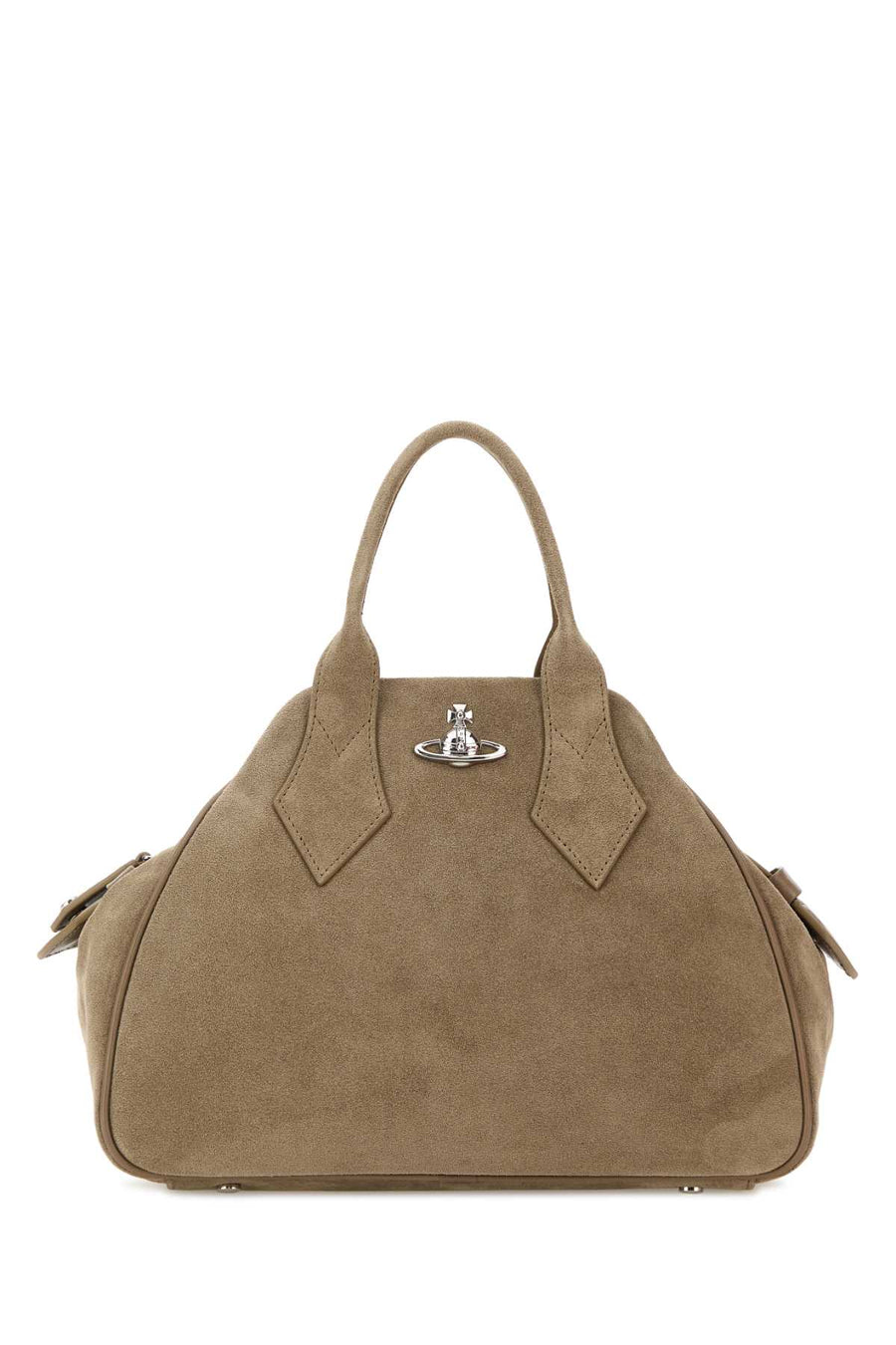 Vivienne Westwood Exterior: 100% Calf Lining: 100% Cotton Finishing: Silver metal shoulder bag in gray