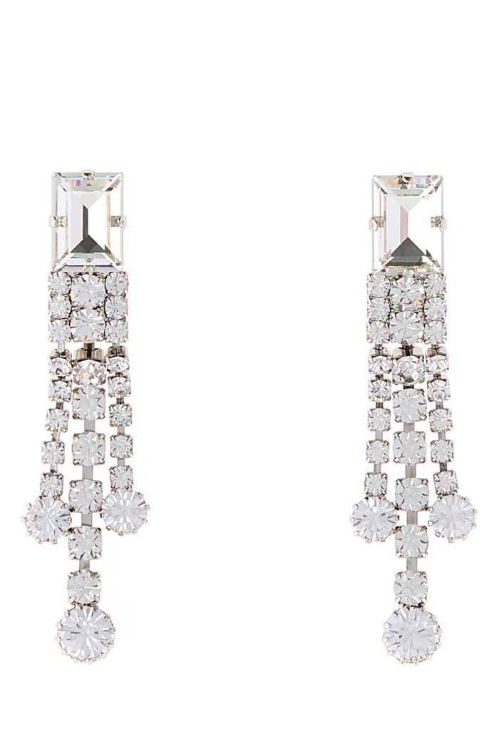Embellished Metal Earrings Crysilver Orecchini