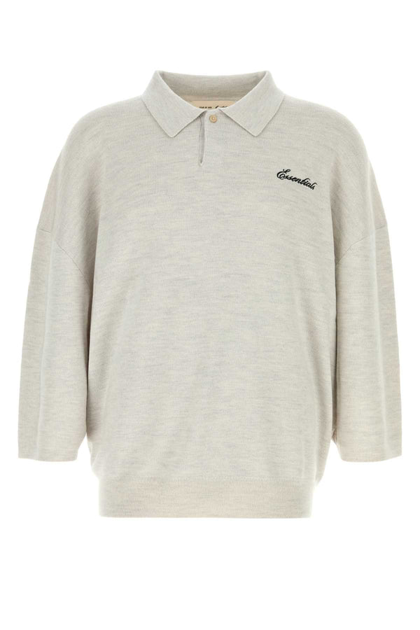 Fear Of God Essential 55% Acrylic polo shirt in gray