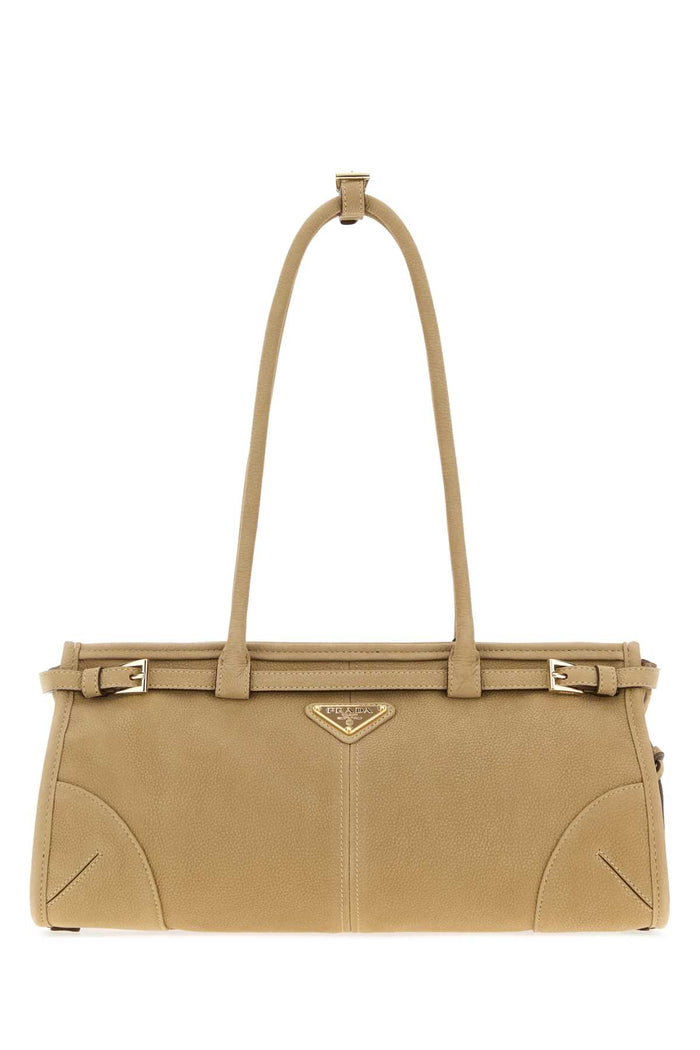 Beige Nabuk Prada Bonnie Shoulder Bag Deserto Borse A Mano
