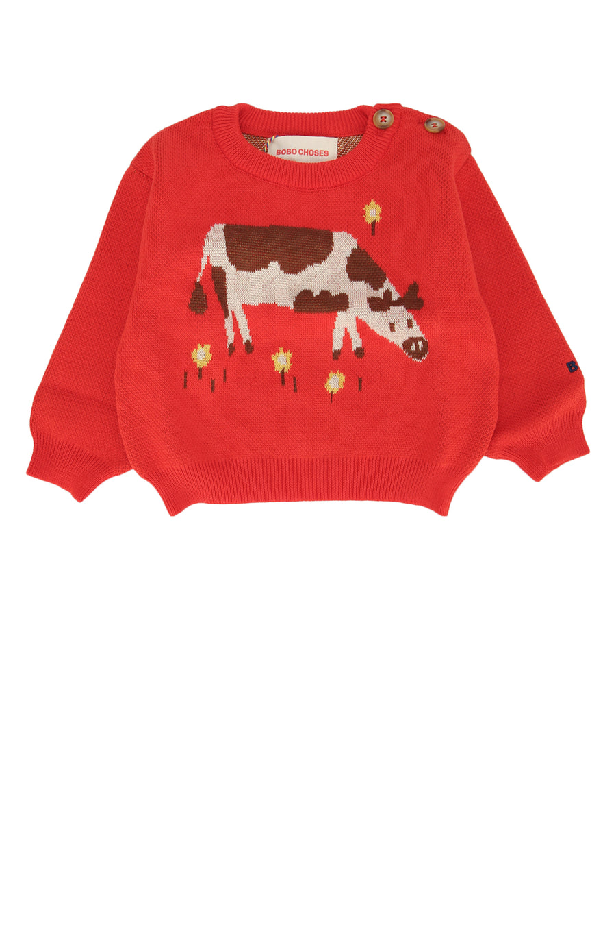 Bobo Choses Adventure 100% organic cotton sweatshirt in red