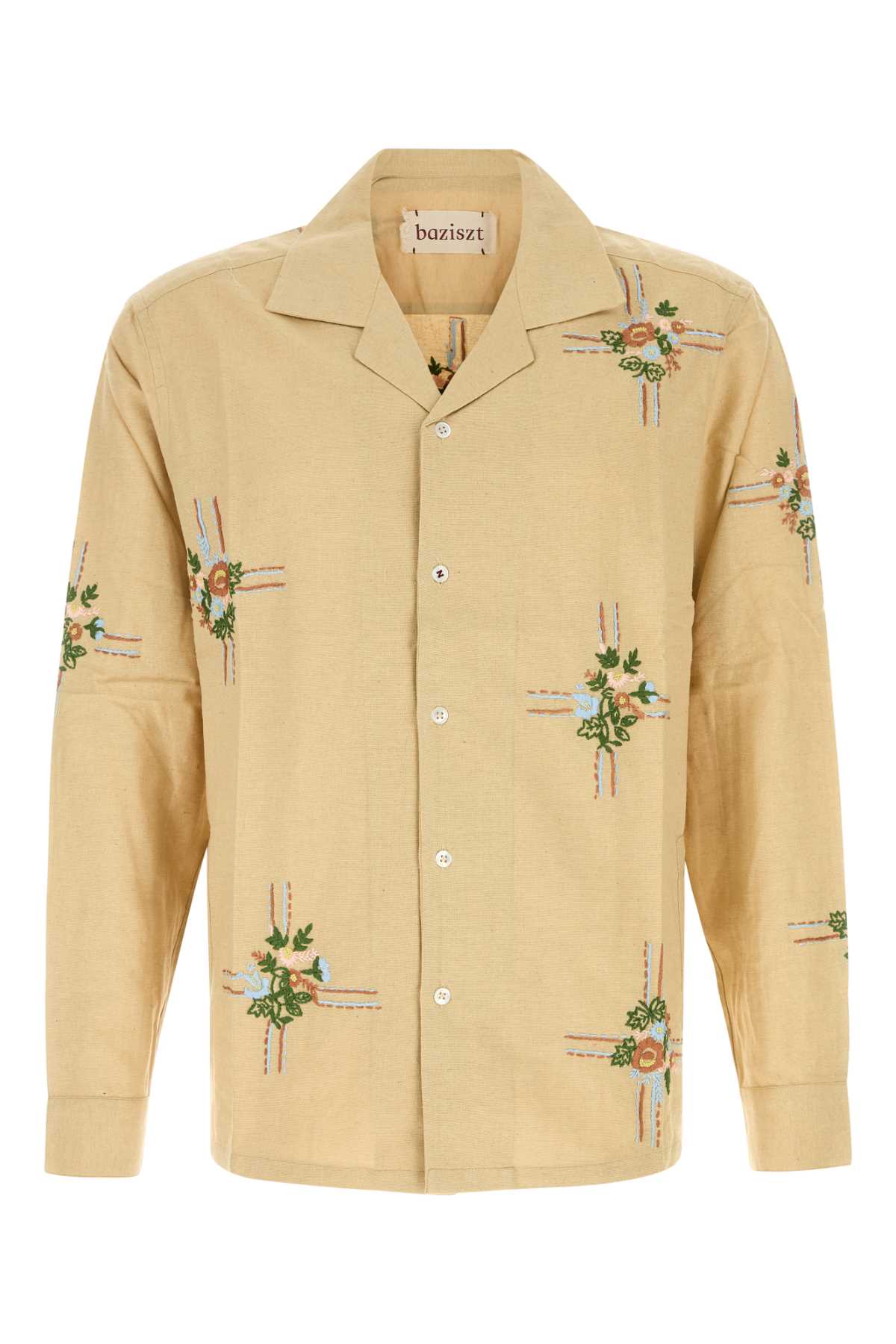 Beige Silk Cabin Shirt Lightbeige Exterior: Camicie