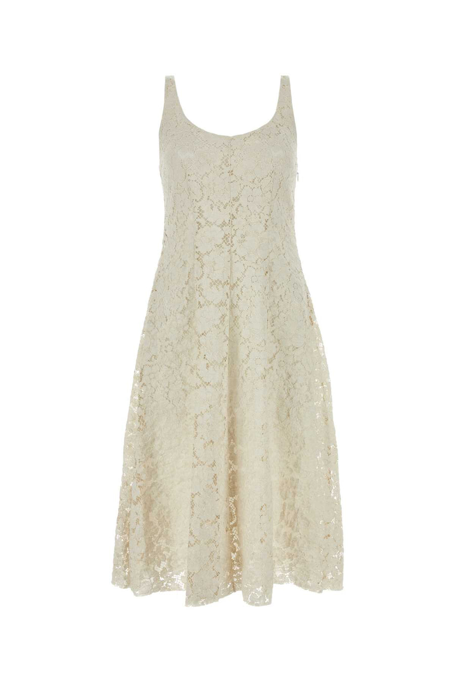 Prada 67% Cotton dress in beige