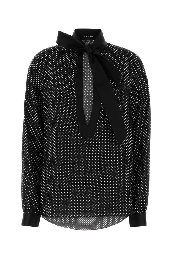 Tom Ford 100% Silk blouse in black