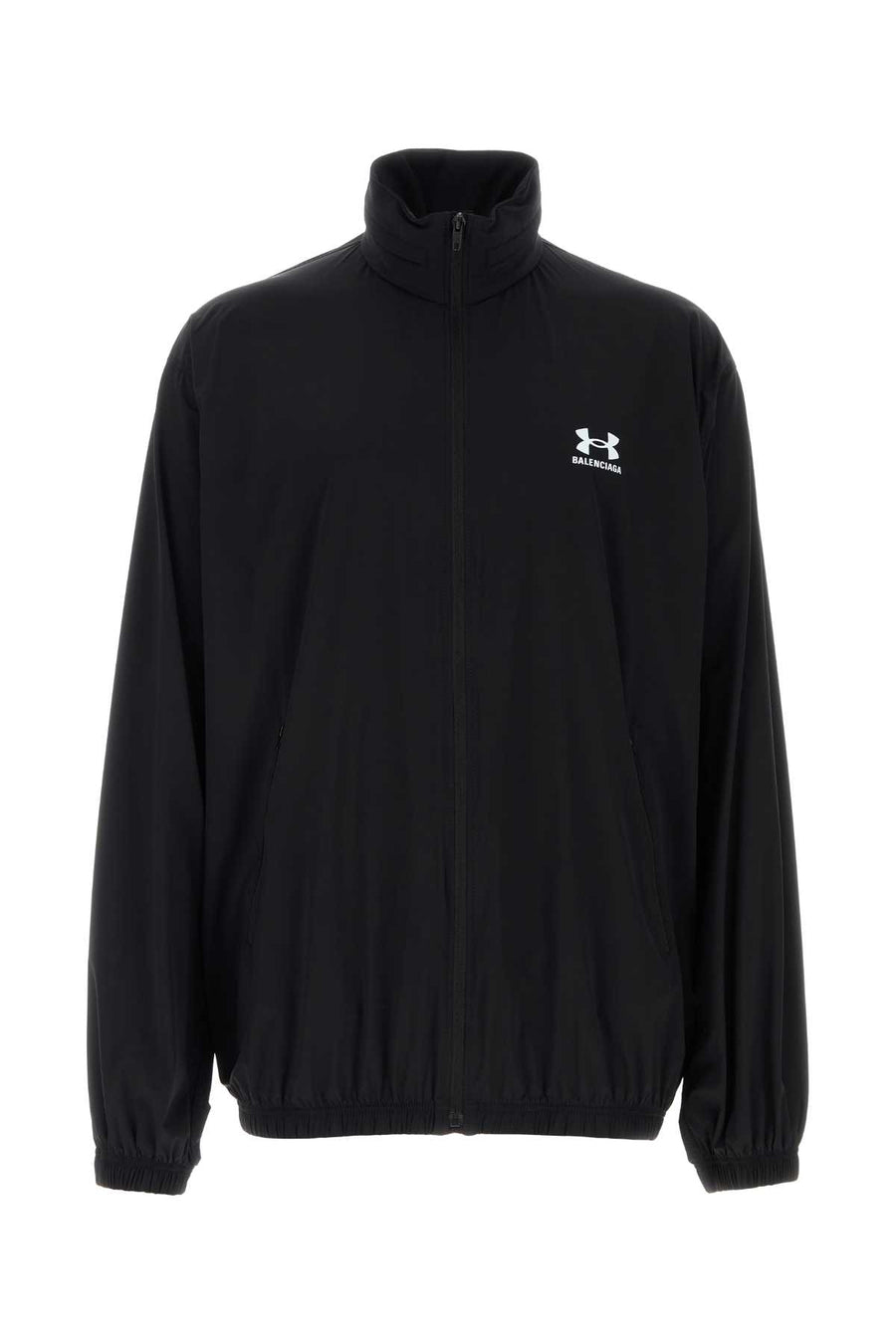 Balenciaga Exterior: 85% Nylon 15% Elastane; Lining: 85% Nylon 15% Elastane jacket in black