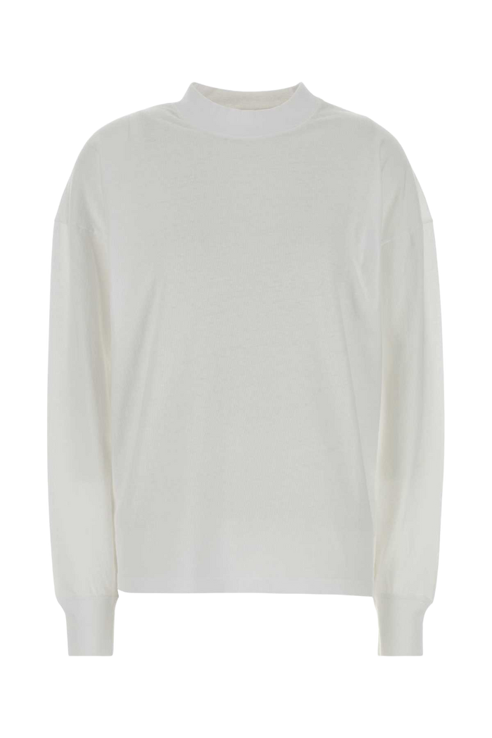 White Cotton Oversize Raveena T-Shirt Exterior
