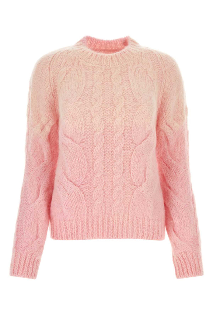 Pink Mohair Blend Sweater Exterior: Nylon Maglieria