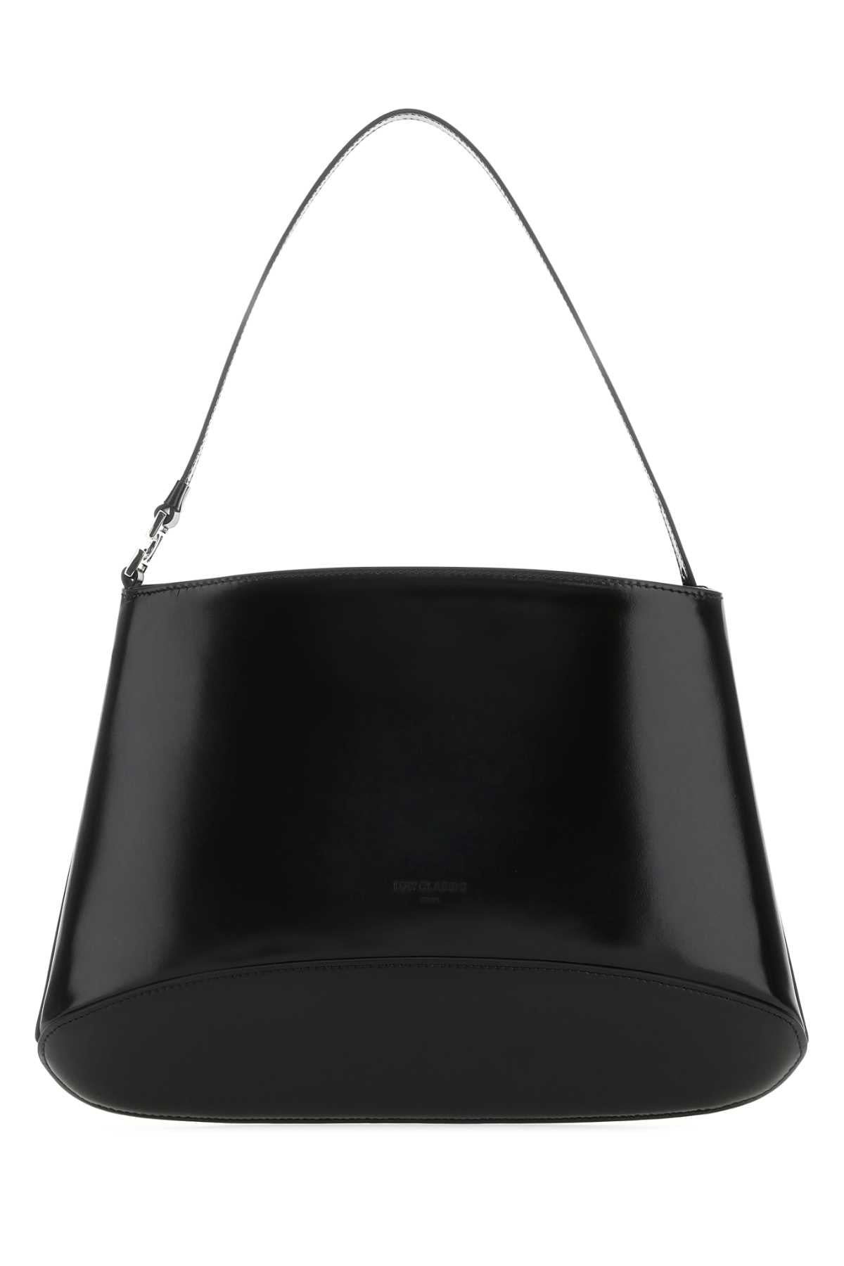 Black Leather Handbag 0372 Borse A Mano