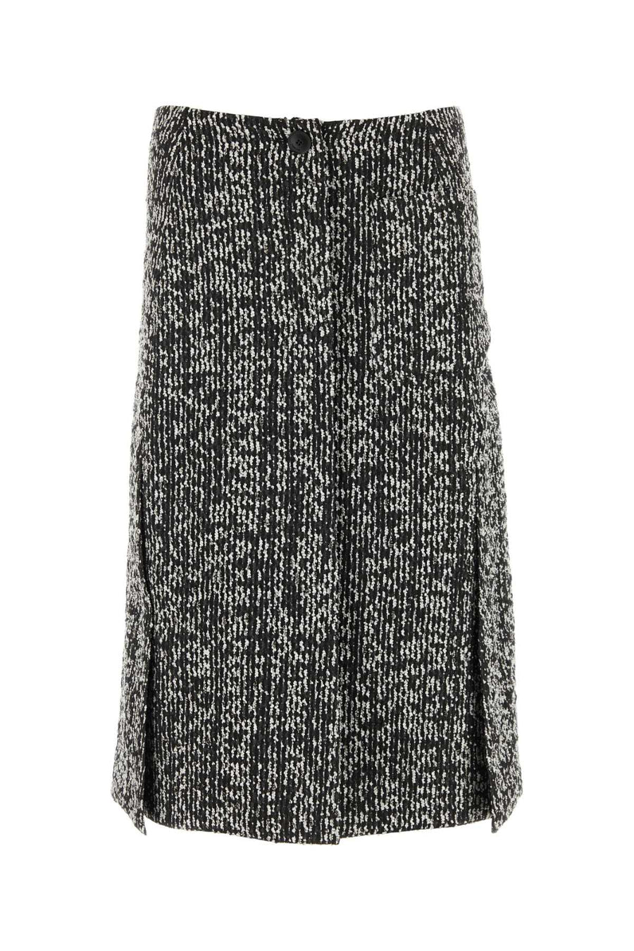 Lanvin Exterior: 41% Viscose 30% Nylon 17% Silk 6% Polyester 6% Cotton; Lining: 100% Viscose skirt in black
