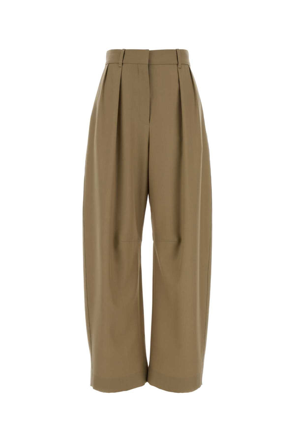 Loewe Sand 100% Wool trousers in beige