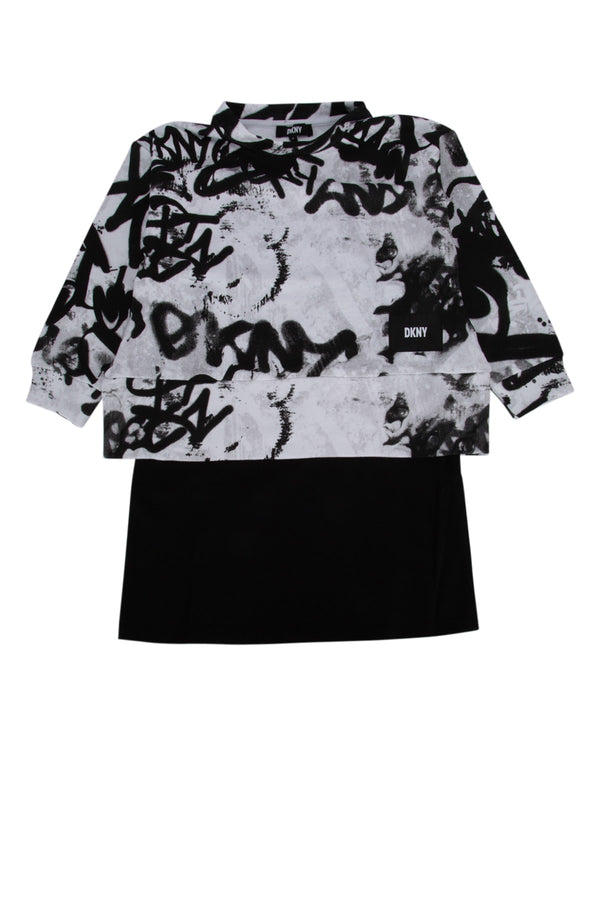 Dkny Junior 100% Cotton dress in multicolor