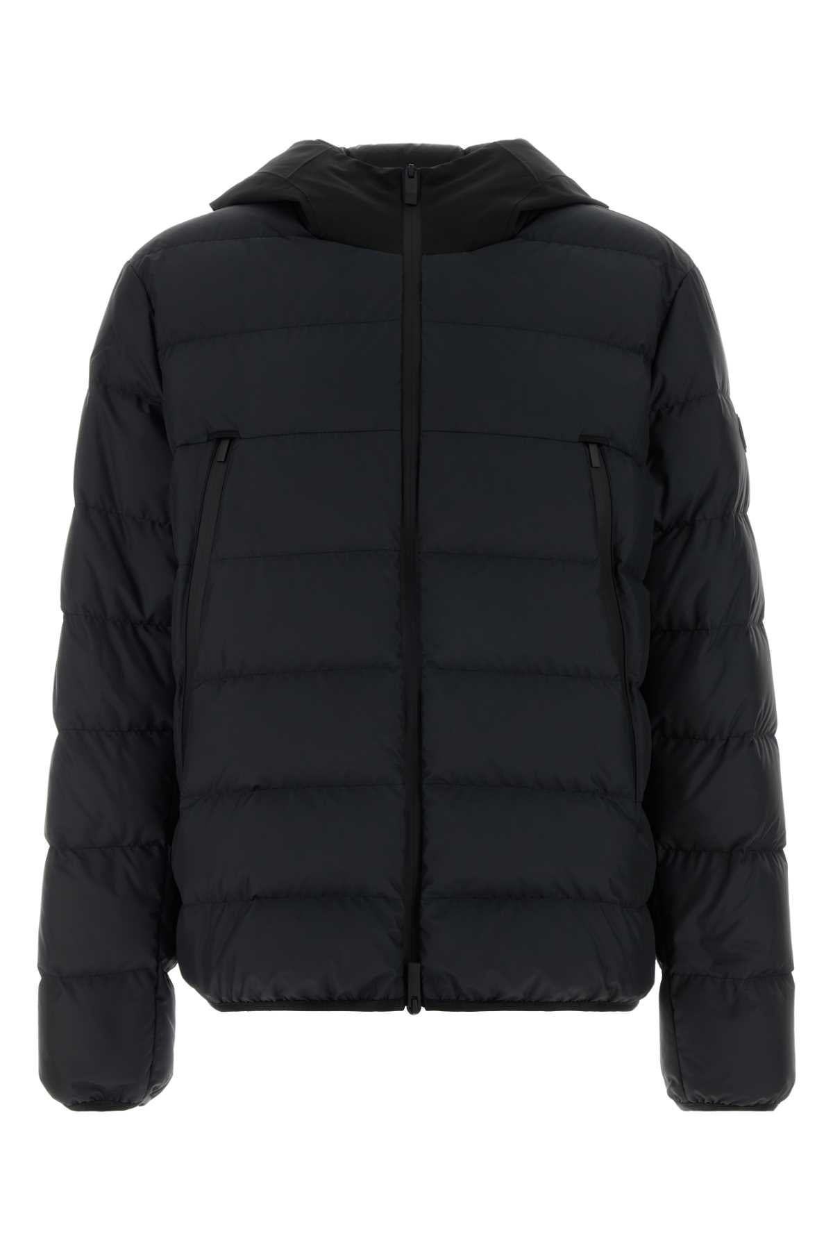 Black Polyester Vega Down Jacket 999 Giubbini
