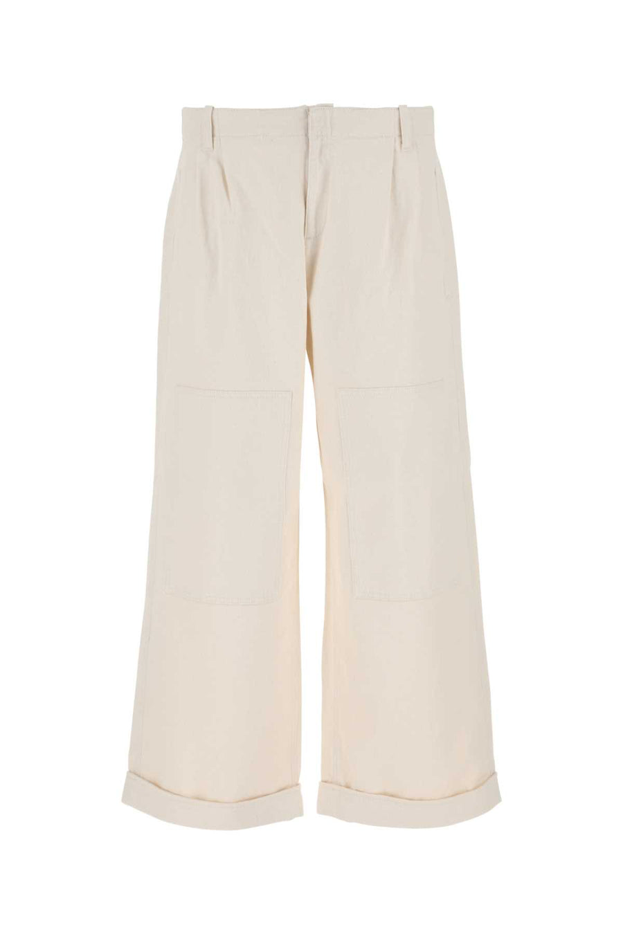 Etro 98% Cotton trousers in white