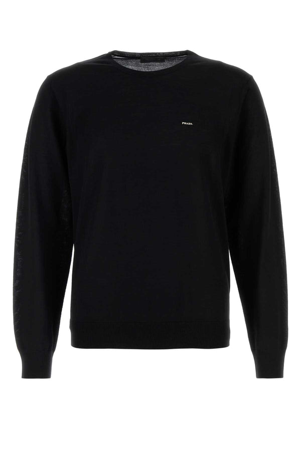 Prada 100% Virgin Wool sweater in black