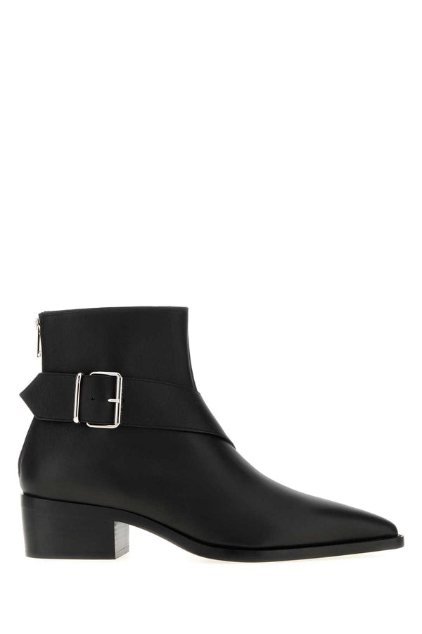 Alexander McQueen Calf skin boot in black
