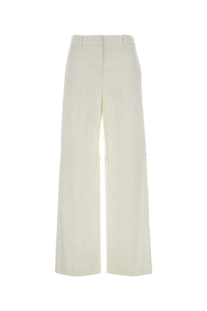 White Cotton Pant Exterior: Pantaloni