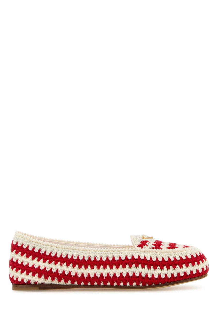 Prada Exterior: 100% Fabric; Interior: 100% Fabric; Sole: Leather flat in red